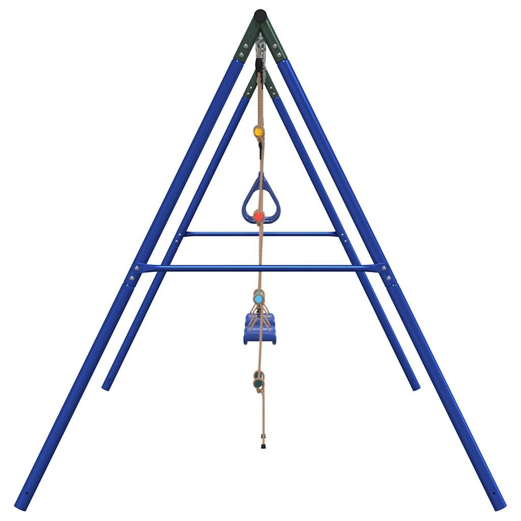 vidaXL Outdoor Swing Set with Swings. Trapeze. Ladder - Multicolour