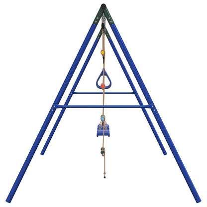 vidaXL Outdoor Swing Set with Swings. Trapeze. Ladder - Multicolour