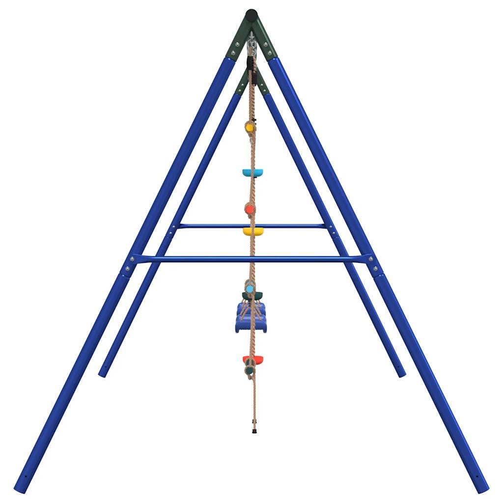 vidaXL Outdoor Swing Set with Swings. Ladder. Disc Swing - Multicolour