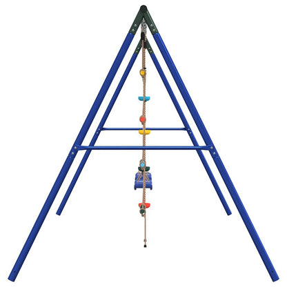 vidaXL Outdoor Swing Set with Swings. Ladder. Disc Swing - Multicolour