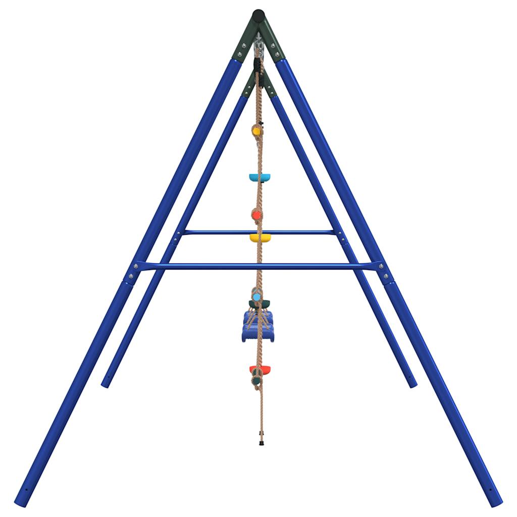 vidaXL Outdoor Swing Set with Swing. Trapeze. Ladder. Disc Swing - Multicolour