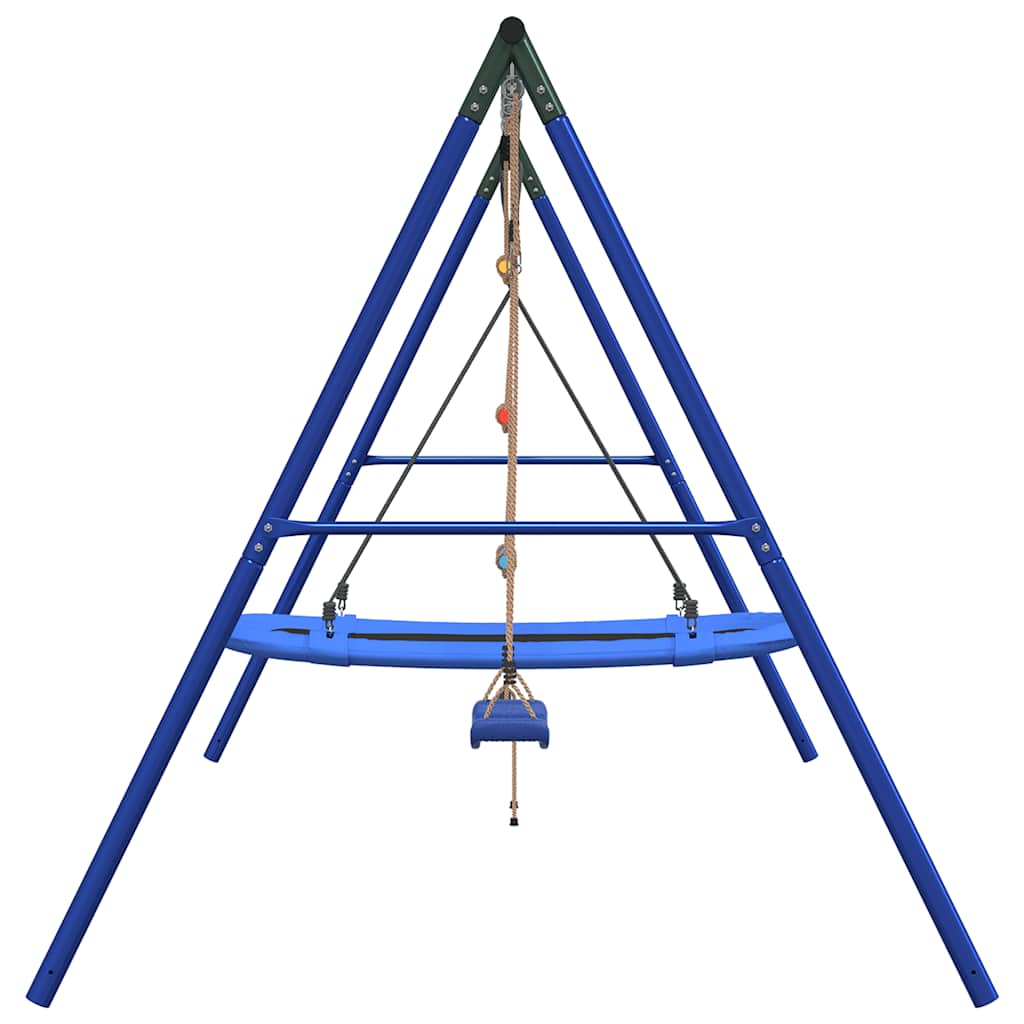 vidaXL Outdoor Swing Set with Swing, Ladder, Nest Swing - Multicolour