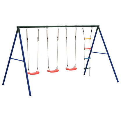 vidaXL Outdoor Swing Set with Swings and Ladder - Multicolour - 33852
