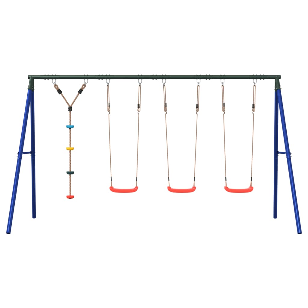 vidaXL Outdoor Swing Set with Swings and Disc Swing - Multicolour - 33854