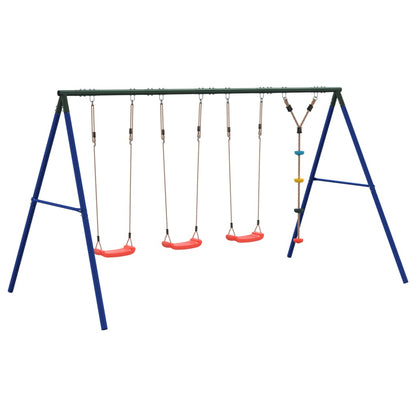 vidaXL Outdoor Swing Set with Swings and Disc Swing - Multicolour - 33854