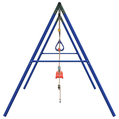 vidaXL Outdoor Swing Set with Swings. Trapeze. Ladder - Multicolour - 33863