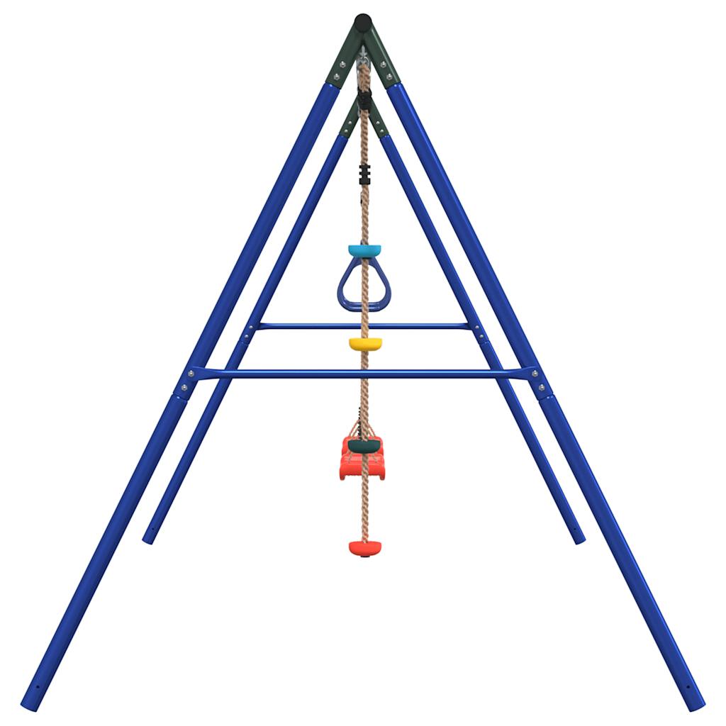 vidaXL Outdoor Swing Set with Swings. Trapeze. Disc Swing - Multicolour - 33865
