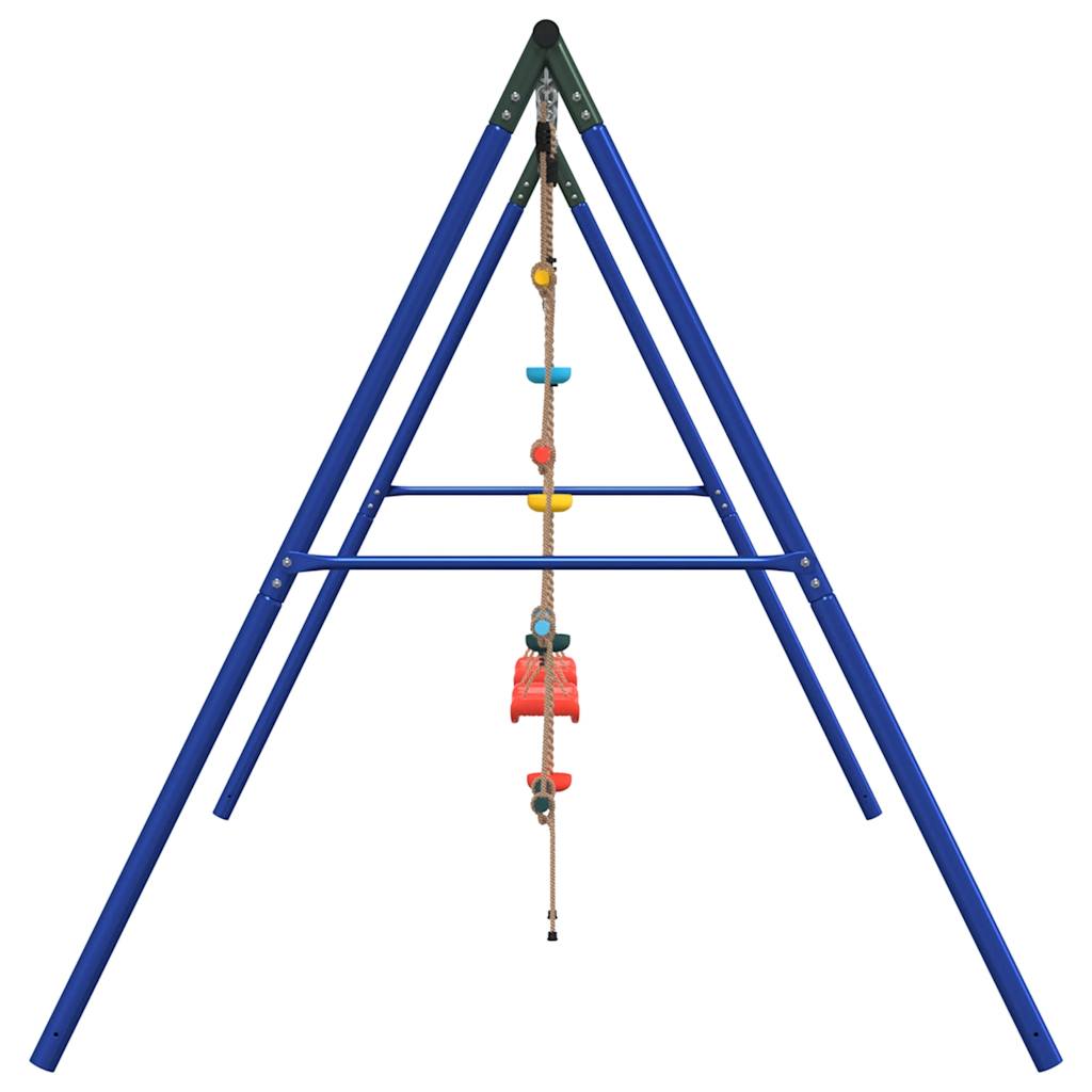 vidaXL Outdoor Swing Set with Swing. Trapeze. Ladder. Disc Swing - Multicolour - 33871