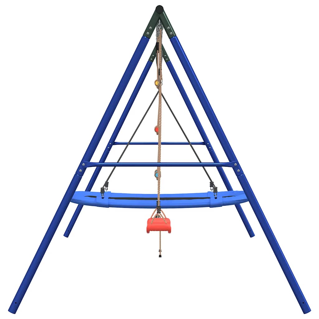 vidaXL Outdoor Swing Set with Swing, Ladder, Nest Swing - Multicolour - 33875
