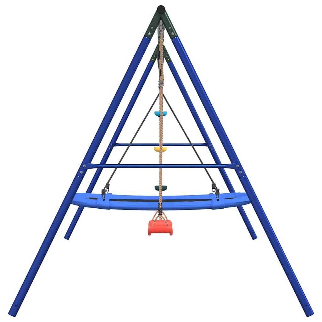 vidaXL Outdoor Swing Set with Swing, Disc Swing, Nest Swing - Multicolour - 33882