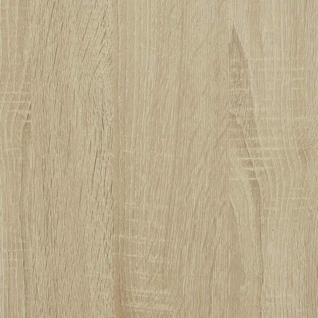 vidaXL Bedside Table with Infinity LED Sonoma Oak 50x50x50 cm - Brown
