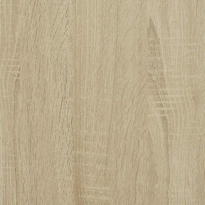 vidaXL Bedside Table with Infinity LED Sonoma Oak 50x50x50 cm - Brown