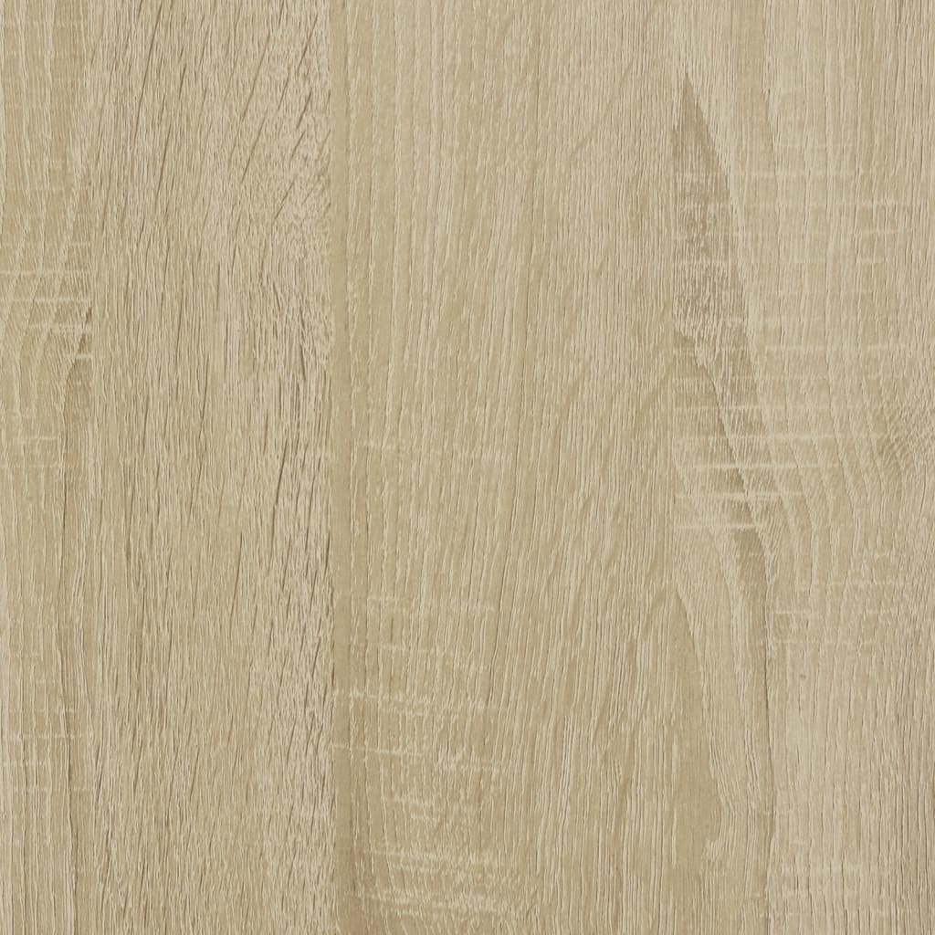 vidaXL Bedside Table with Infinity LED Sonoma Oak 40x40x51 cm - Brown - 61135