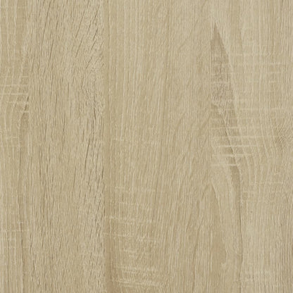 vidaXL Bedside Table with Infinity LED Sonoma Oak 40x40x51 cm - Brown - 61135