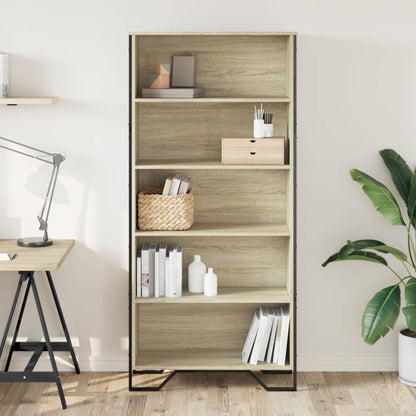 vidaXL Book Cabinet Sonoma Oak 80x31x169 cm Engineered wood - Brown