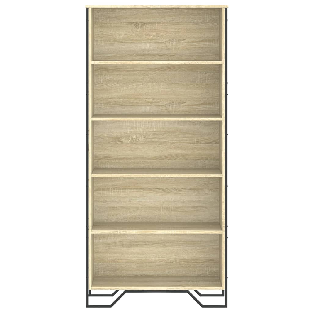 vidaXL Book Cabinet Sonoma Oak 80x31x169 cm Engineered wood - Brown