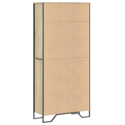 vidaXL Book Cabinet Sonoma Oak 80x31x169 cm Engineered wood - Brown