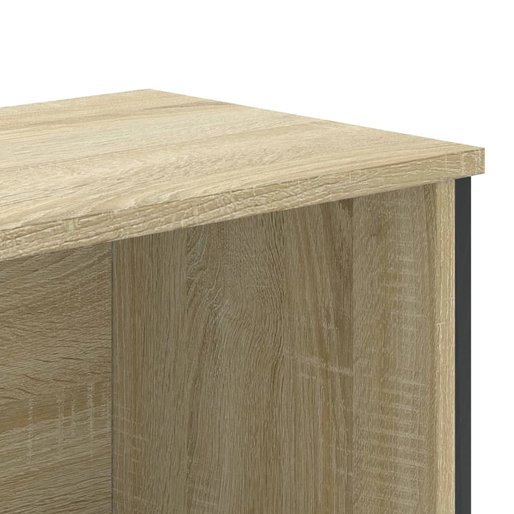 vidaXL Book Cabinet Sonoma Oak 80x31x169 cm Engineered wood - Brown