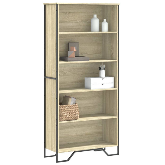 vidaXL Book Cabinet Sonoma Oak 80x31x169 cm Engineered wood - Brown
