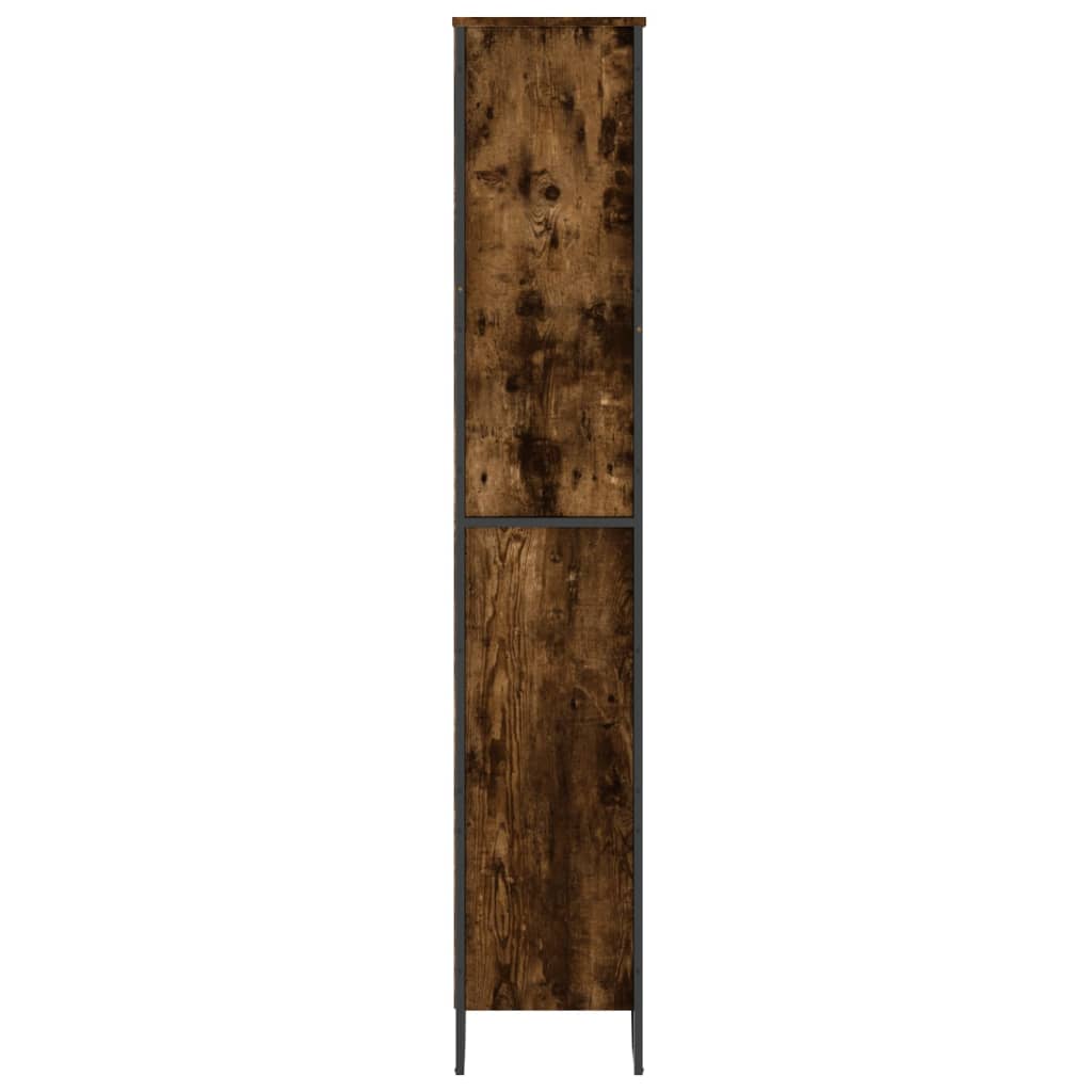 vidaXL Book Cabinet Smoked Oak 80x31x169 cm Engineered wood - Brown