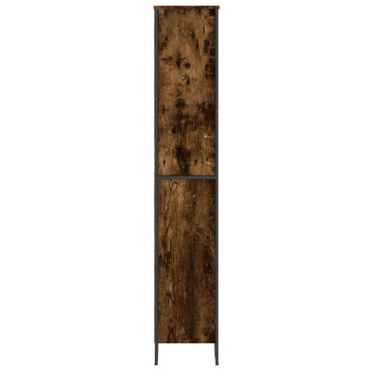 vidaXL Book Cabinet Smoked Oak 80x31x169 cm Engineered wood - Brown
