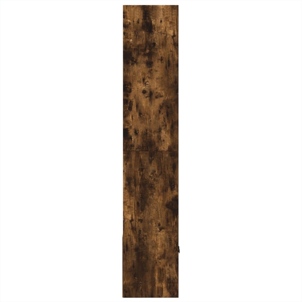 vidaXL Bookcase Smoked Oak 70x36x189 cm Engineered Wood - Brown