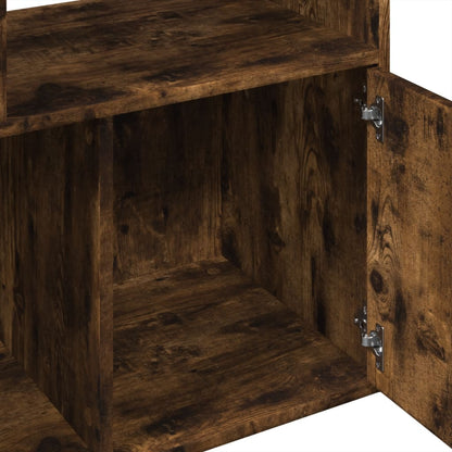 vidaXL Bookcase Smoked Oak 70x36x189 cm Engineered Wood - Brown