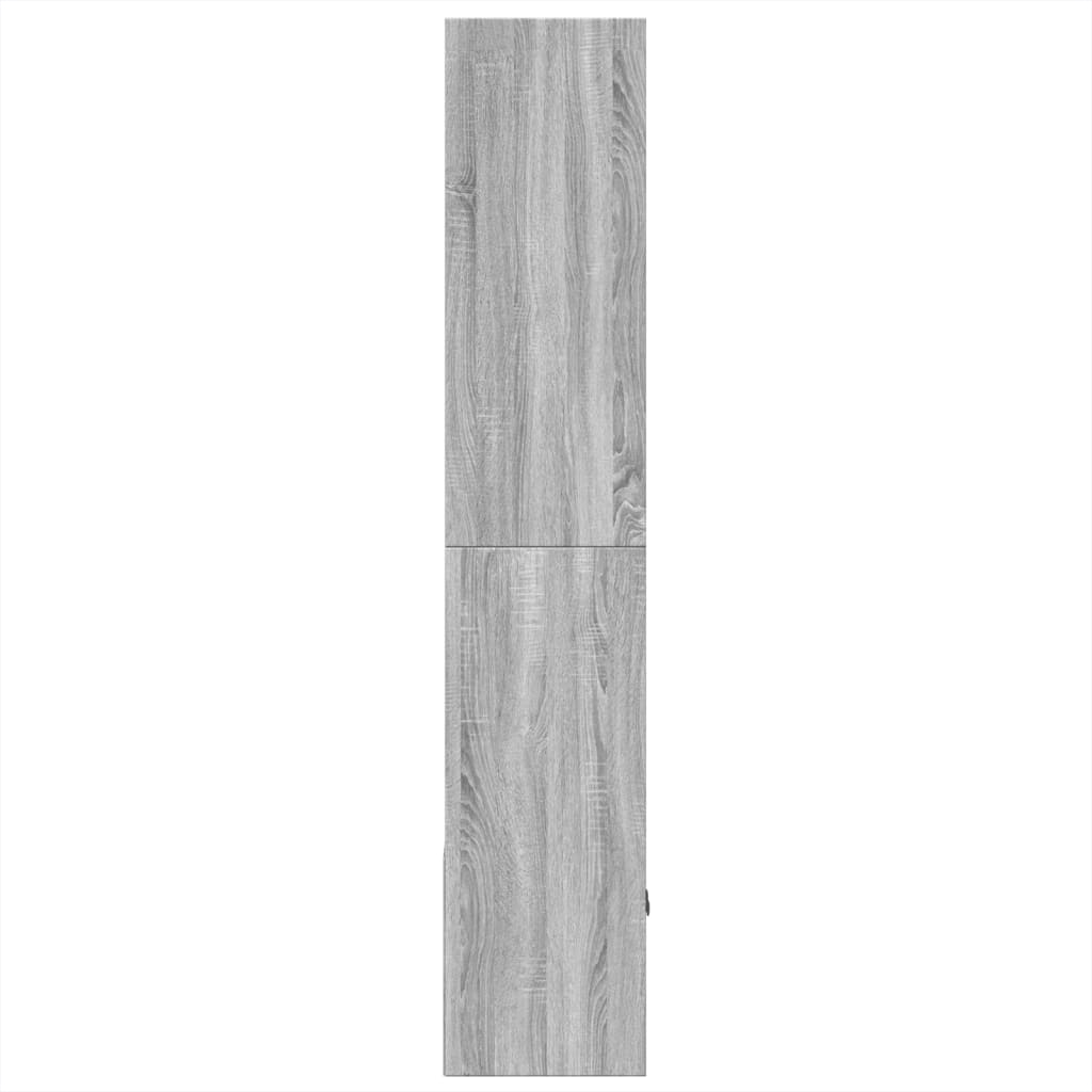 vidaXL Bookcase Grey Sonoma 70x36x189 cm Engineered Wood