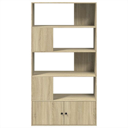 vidaXL Bookcase Sonoma Oak 100x36x189 cm Engineered Wood - Brown