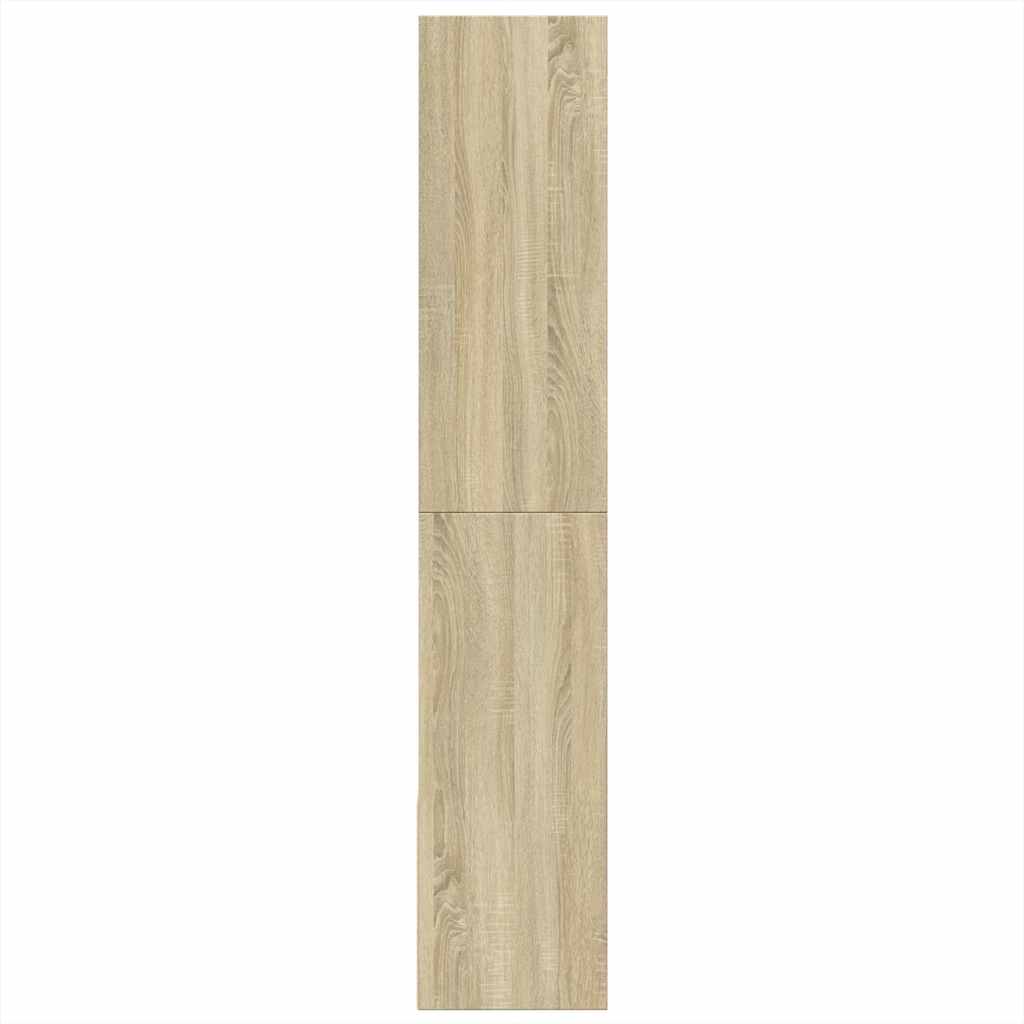 vidaXL Bookcase Sonoma Oak 100x36x189 cm Engineered Wood - Brown