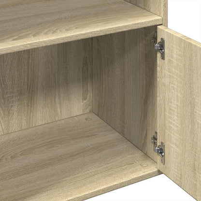 vidaXL Bookcase Sonoma Oak 100x36x189 cm Engineered Wood - Brown