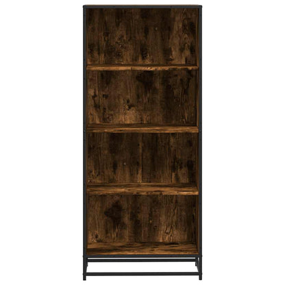 vidaXL Bookcase Smoked Oak 60x35x139 cm Engineered Wood - Brown