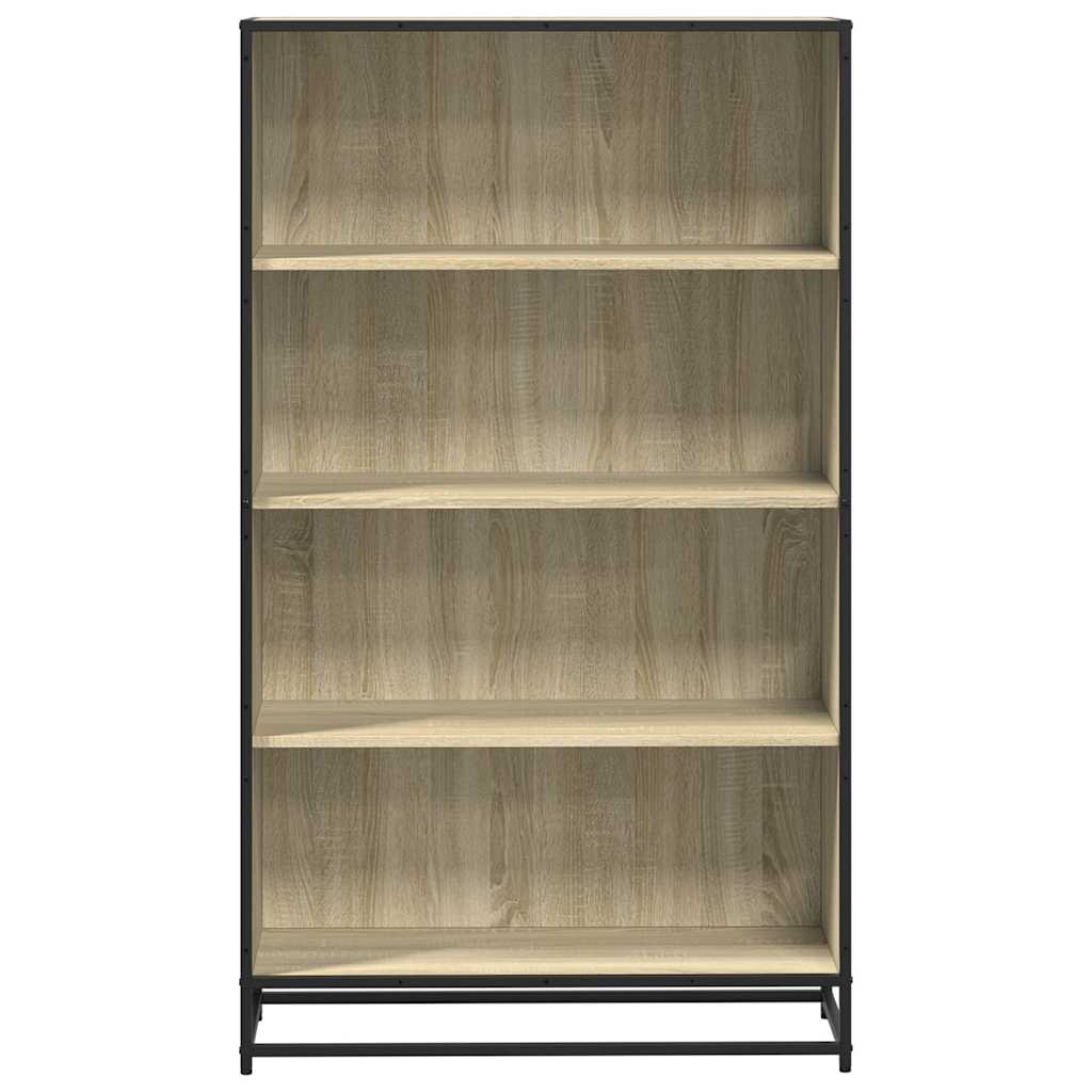 vidaXL Bookcase Sonoma Oak 80.5x35x139 cm Engineered Wood - Brown