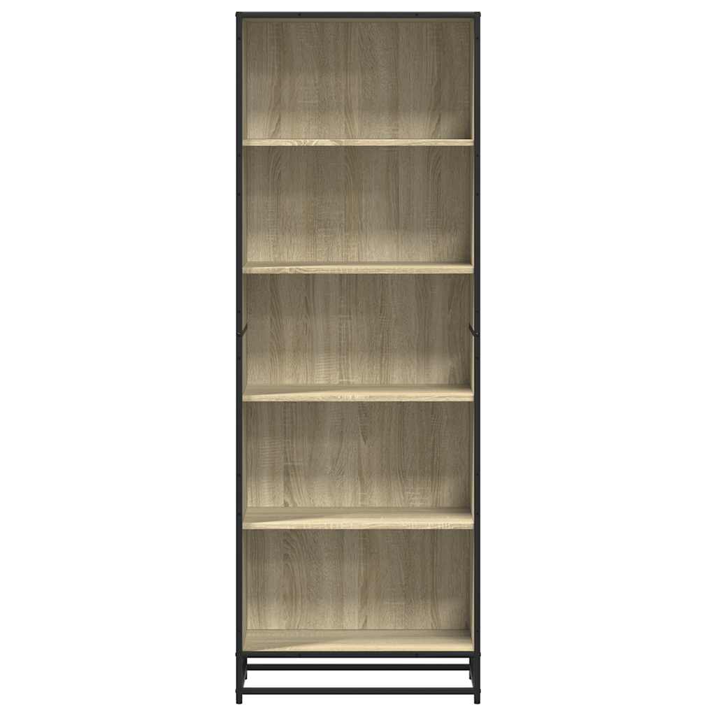 vidaXL Bookcase Sonoma Oak 60x35x170.5 cm Engineered Wood - Brown