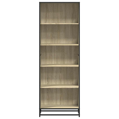 vidaXL Bookcase Sonoma Oak 60x35x170.5 cm Engineered Wood - Brown
