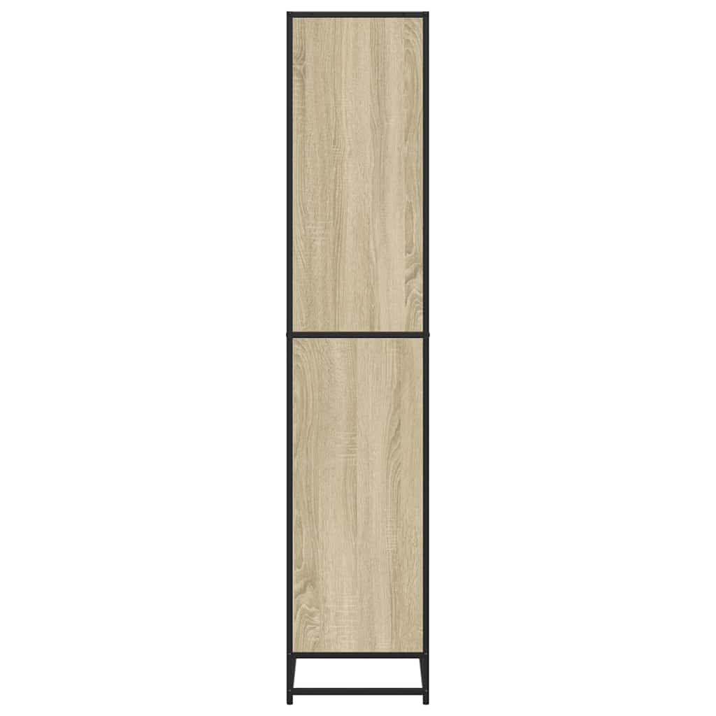 vidaXL Bookcase Sonoma Oak 60x35x170.5 cm Engineered Wood - Brown