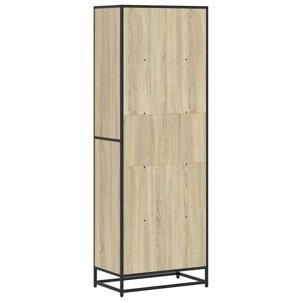 vidaXL Bookcase Sonoma Oak 60x35x170.5 cm Engineered Wood - Brown
