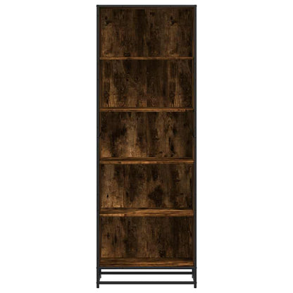 vidaXL Bookcase Smoked Oak 60x35x170.5 cm Engineered Wood - Brown