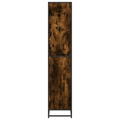 vidaXL Bookcase Smoked Oak 60x35x170.5 cm Engineered Wood - Brown