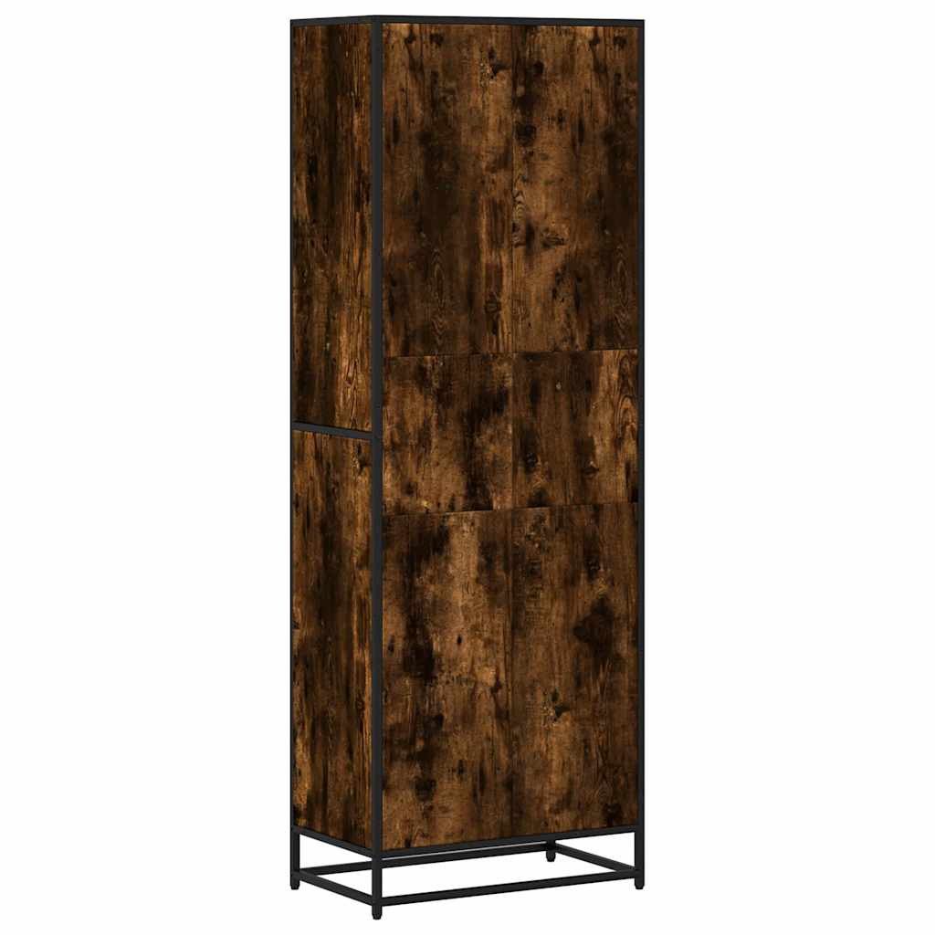 vidaXL Bookcase Smoked Oak 60x35x170.5 cm Engineered Wood - Brown