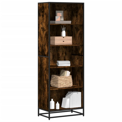 vidaXL Bookcase Smoked Oak 60x35x170.5 cm Engineered Wood - Brown
