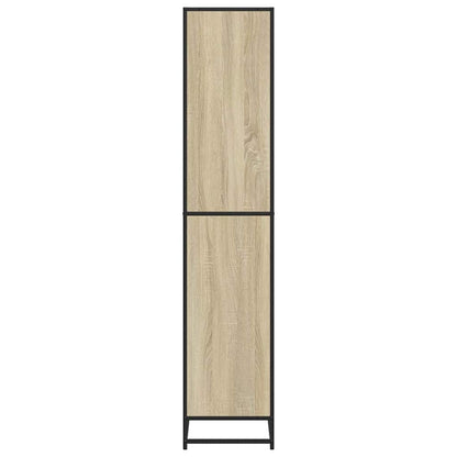 vidaXL Bookcase Sonoma Oak 80.5x35x170.5 cm Engineered Wood - Brown