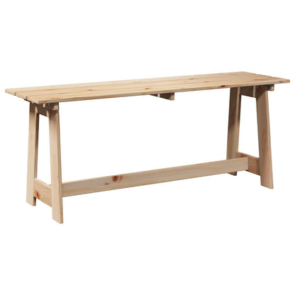 vidaXL Outdoor Bench Natural 119 x 37 x 47 cm Solid Pine Wood - Brown