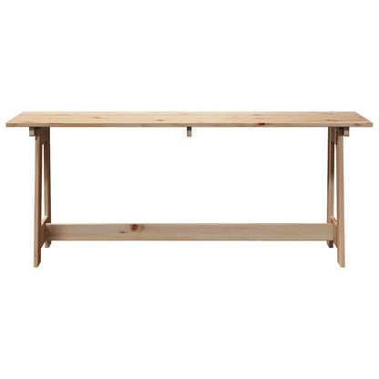 vidaXL Outdoor Bench Natural 119 x 37 x 47 cm Solid Pine Wood - Brown