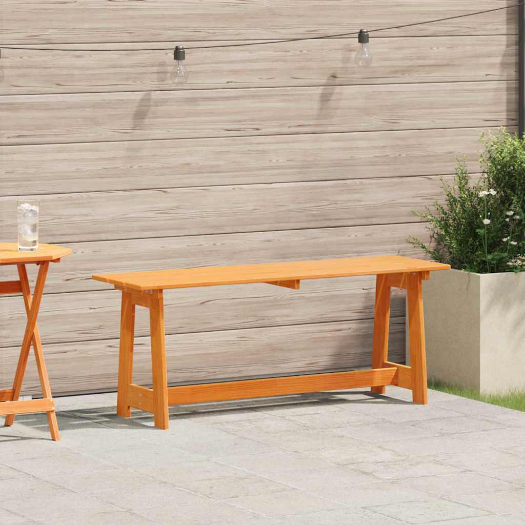 vidaXL Outdoor Bench Brown 119 x 37 x 47 cm Solid Pine Wood