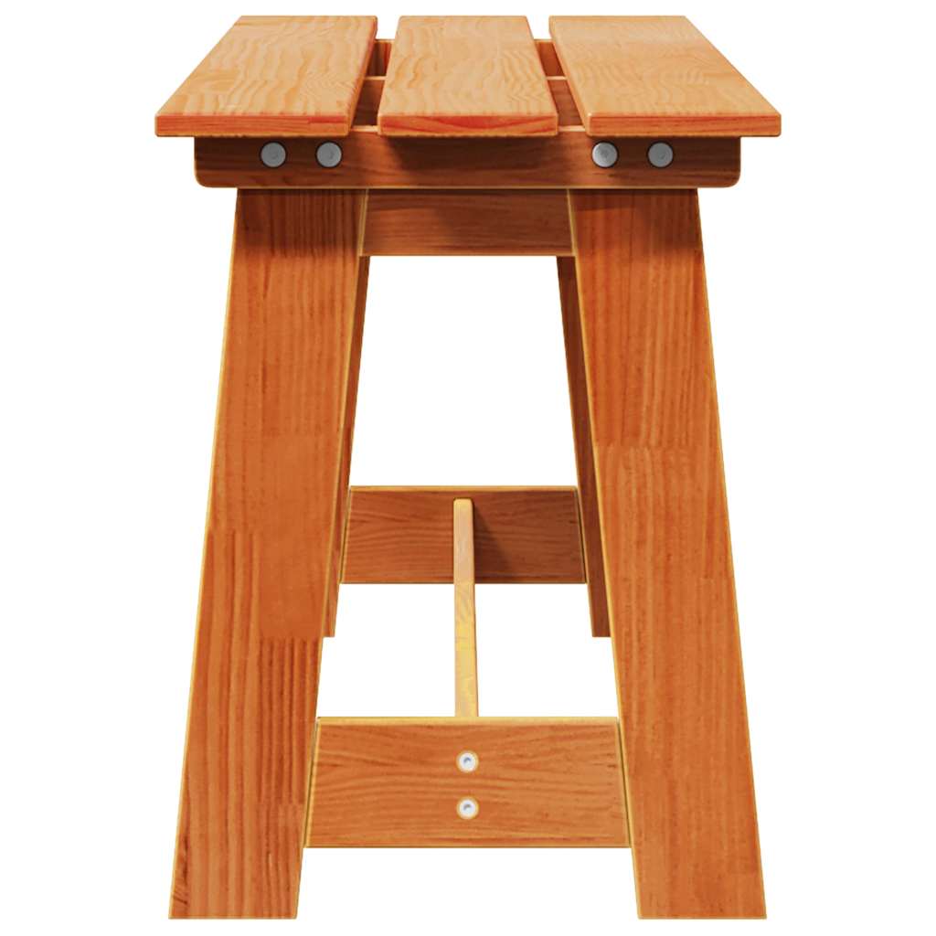 vidaXL Outdoor Bench Brown 119 x 37 x 47 cm Solid Pine Wood