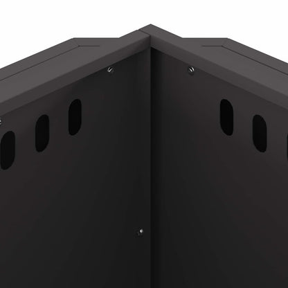 vidaXL Smokeless Fire Pit Black 58 x 58 x 51 cm Cold-rolled Steel