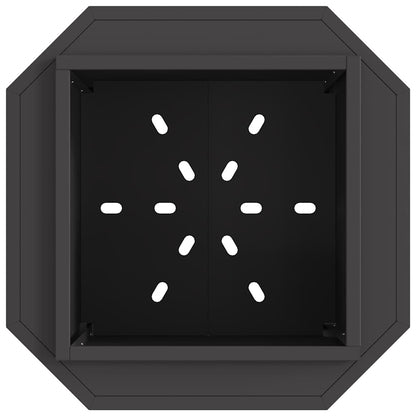 vidaXL Smokeless Fire Pit Black 48 x 48 x 51 cm Steel