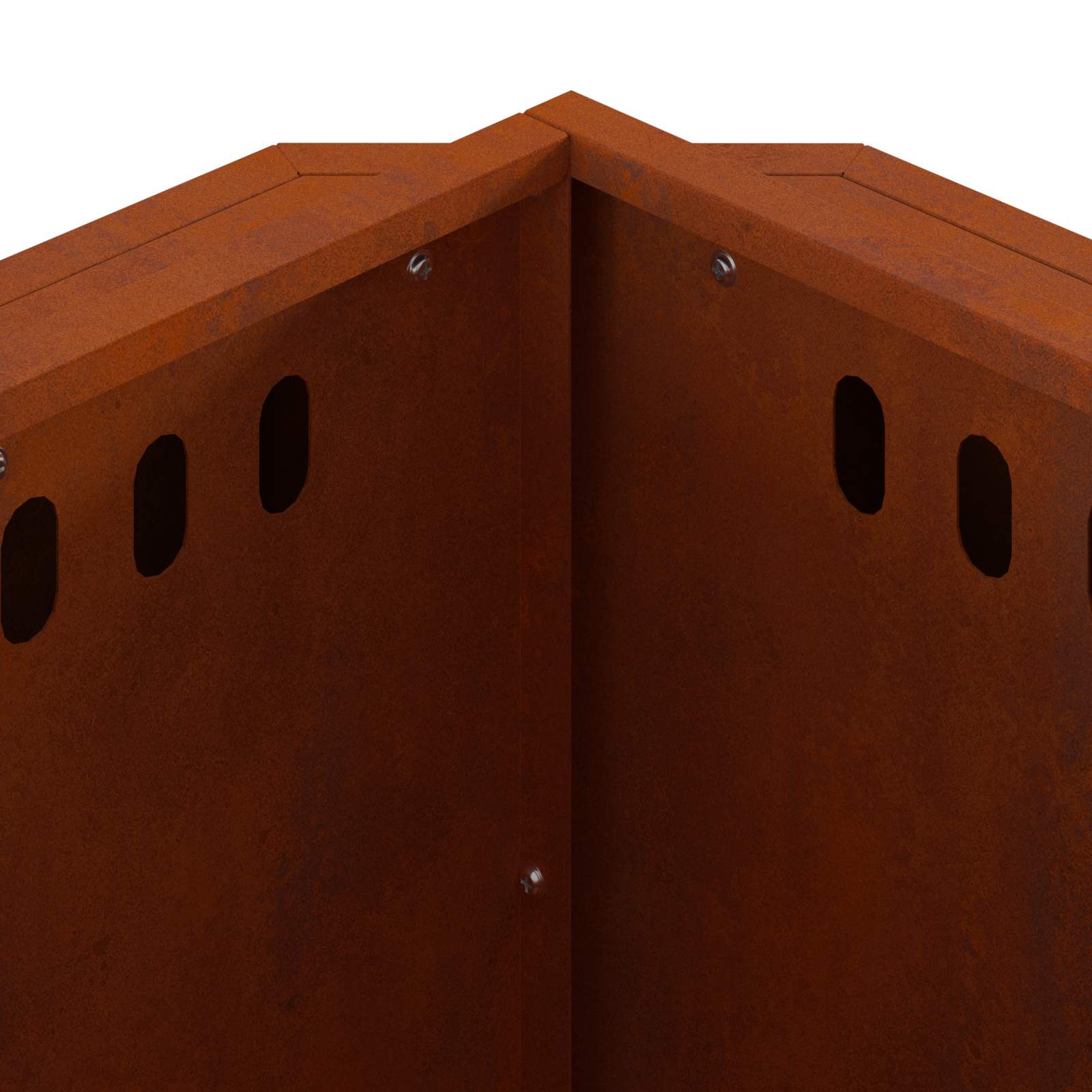 vidaXL Smokeless Fire Pit Rusty 48 x 48 x 51 cm Weathering Steel - Brown