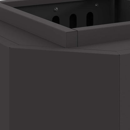 vidaXL Smokeless Fire Pit Black 38 x 38 x 51 cm Steel